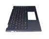 0KN1-682GE13 original Pegatron keyboard incl. topcase DE (german) black/blue with backlight