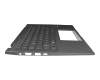 0KN1-A11GE13 R1.0 original Pegatron keyboard incl. topcase DE (german) grey/grey with backlight (Gun Metal Grey)