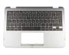 0KNB0-1107GE00 original Asus keyboard incl. topcase DE (german) black/silver