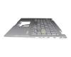 0KNB0-260NGE00 original Asus keyboard incl. topcase DE (german) silver/silver with backlight