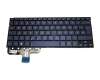0KNB0-362AGE00 original Asus keyboard incl. topcase DE (german) blue