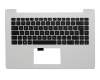 0KNB0-4134GE00 original Asus keyboard incl. topcase DE (german) black/white