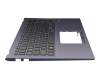 0KNB0-5113GE00 original Asus keyboard incl. topcase DE (german) black/blue