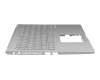 0KNB0-5116GE00 original Asus keyboard incl. topcase DE (german) grey/silver