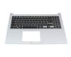 0KNB0-511FGE00 original Asus keyboard incl. topcase DE (german) black/silver