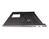 0KNB0-560GGE00 original Pega keyboard incl. topcase DE (german) black/grey with backlight