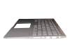 0KNB0-563CSF00 original Asus keyboard incl. topcase SF (swiss-french) silver/silver with backlight