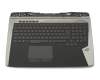 0KNB0-E611GE00 original Asus keyboard incl. topcase DE (german) black/black with backlight