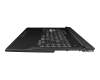 0KNR-4610GE00 original Asus keyboard incl. topcase DE (german) black/transparent/black with backlight