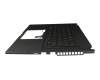 0KNR0-291DGE00 original Asus keyboard incl. topcase DE (german) black/black with backlight ONE ZONE RGB