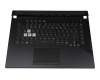 0KNR0-4613GE00 original Asus keyboard incl. topcase DE (german) black/transparent/black with backlight
