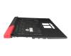 0KNR0-4810GE00 original Asus keyboard incl. topcase DE (german) black/black/red with backlight RGB 4-ZONE
