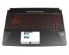 0KNR0-661CGE00 original Asus keyboard incl. topcase DE (german) black/black with backlight