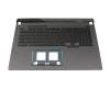 0KNR0-691PGE00 original Asus keyboard incl. topcase DE (german) black/grey with backlight
