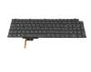0W0FYR Dell keyboard DE (german) grey/black with backlight
