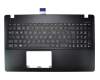 Keyboard incl. topcase DE (german) black/black suitable for Asus A550CC