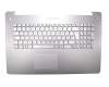 90NB0201-R32IT0 original Asus keyboard incl. topcase IT (italian) silver/silver with backlight