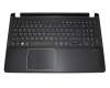 Keyboard incl. topcase DE (german) black/black with backlight original suitable for Acer Aspire V5-572PG