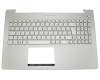 90NB00K1-R31FR0 original Asus keyboard incl. topcase FR (french) silver/silver with backlight