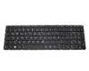 Keyboard DE (german) black with backlight original suitable for Toshiba Satellite S50-B1836