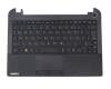 Keyboard incl. topcase DE (german) black/black original suitable for Toshiba Satellite NB10T-A-101