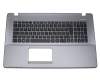 Keyboard incl. topcase DE (german) black/grey suitable for Asus Pro Essential P750LB