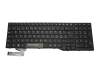 Keyboard CH (swiss) black/black matte original suitable for Fujitsu LifeBook A555/G