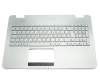 Keyboard incl. topcase DE (german) silver/silver with backlight original suitable for Asus N551JM