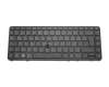 Keyboard DE (german) black/black matte with backlight and mouse-stick original suitable for HP ZBook 14 G2 (M4R39ET)