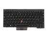 Keyboard CH (swiss) black/black matte with backlight and mouse-stick original suitable for Lenovo ThinkPad X230 Tablet (3438)