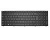Keyboard DE (german) black/black matte suitable for Medion Akoya P7639 (D17DGN)