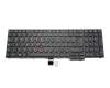 Keyboard DE (german) black/black matte with mouse-stick original suitable for Lenovo ThinkPad Edge E550 (20DF0054MH)