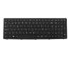 Keyboard NO (norwegian) black/black matte original suitable for Lenovo IdeaPad Flex 15D (80D8)