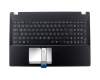 Keyboard incl. topcase DE (german) black/black original suitable for Asus Pro Essential P552LJ