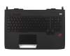 90NB06G1-R30080 original Asus keyboard incl. topcase FR (french) black/black with backlight