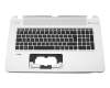 Keyboard incl. topcase DE (german) black/silver with backlight original suitable for HP Envy 17-k203ng (L0N53EA)