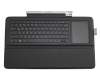 Keyboard incl. topcase DE (german) black/black original suitable for HP Envy x2 15-c000