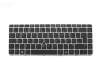 836634-041 original HP keyboard DE (german) black/silver matt with mouse-stick