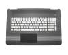 V150646JS1 original Sunrex keyboard incl. topcase DE (german) silver/black with backlight