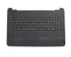 Keyboard incl. topcase DE (german) black/black original suitable for HP 17-x500ng (1LZ36EA)