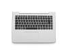 Keyboard incl. topcase DE (german) black/white with backlight original suitable for Lenovo U31-70 (80M5/80M6)