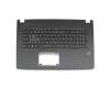 Keyboard incl. topcase DE (german) black/black with backlight RGB original suitable for Asus ROG Strix GL753VD