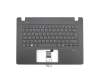 Keyboard incl. topcase DE (german) black/black original suitable for Acer Aspire V3-372