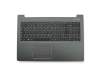 Keyboard incl. topcase DE (german) black/grey original suitable for Lenovo IdeaPad 510-15IKB (80SV)