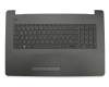 Keyboard incl. topcase DE (german) black/grey with fine pattern original suitable for HP 17-bs500