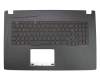 V156362EK1 original Sunrex keyboard incl. topcase UK (english) black/black with backlight