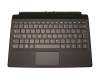 Keyboard incl. topcase DE (german) black/black original suitable for Lenovo IdeaPad Miix 510-12IKB (80XE)