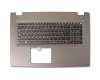 6B.G50N1.008 original Acer keyboard incl. topcase DE (german) black/grey with backlight