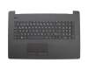Keyboard incl. topcase DE (german) black/black with rough pattern original suitable for HP 17-bs055ng (2FQ06EA)