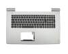 5CB0L02329 original Lenovo keyboard incl. topcase DE (german) black/silver with backlight